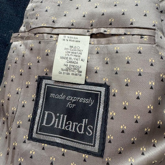 Ralph Ralph Lauren Blazer Mens 50L Charcoal Gray Silk‎ Wool 3 Button Sport Coat - Picture 8 of 14